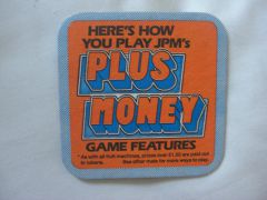 plus money beer mat